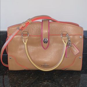 Coach Mercer 24 Satchel in Edgestain Leather